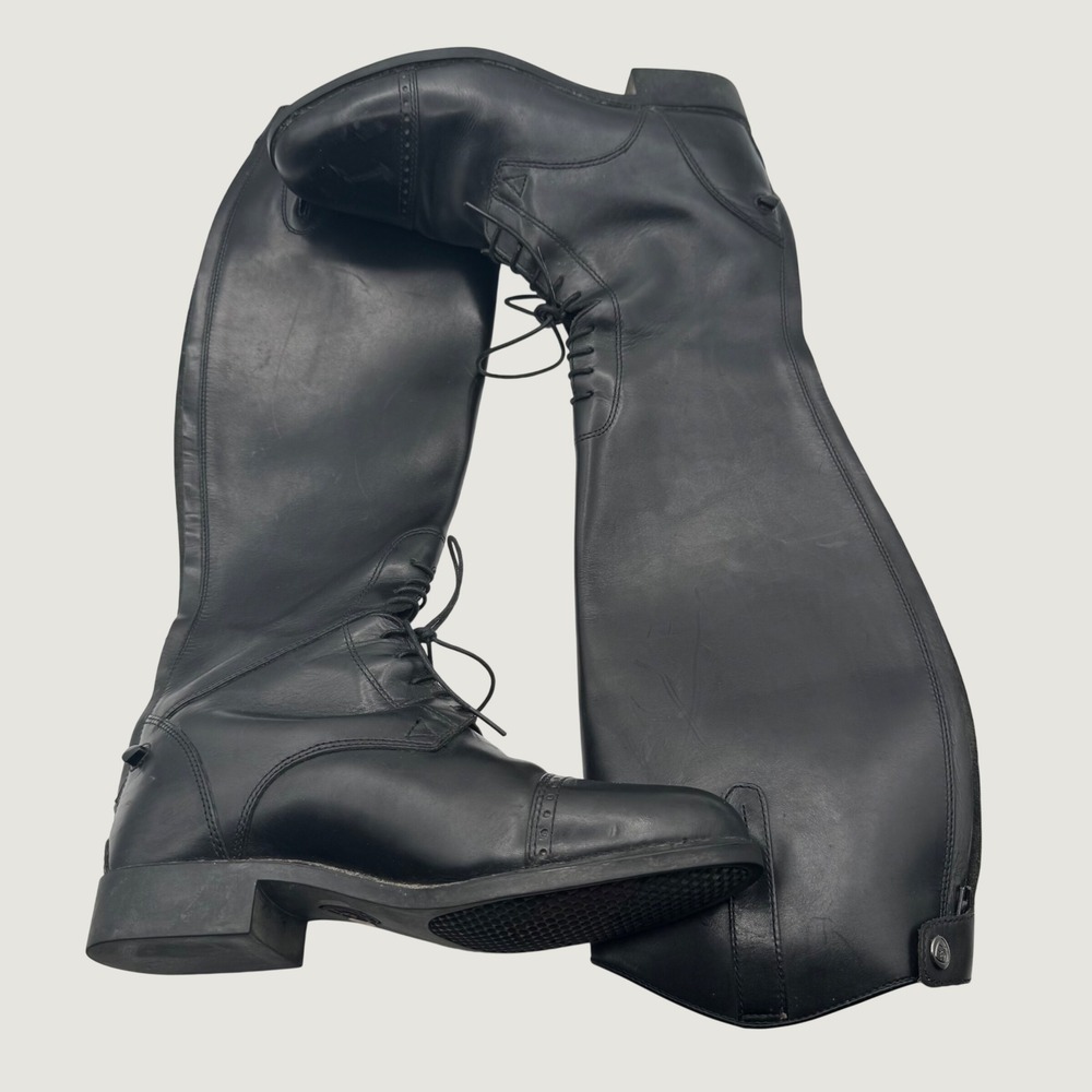 Ariat Challenge Field Riding Boots Black Leather English Equestrian 55201 Size 8